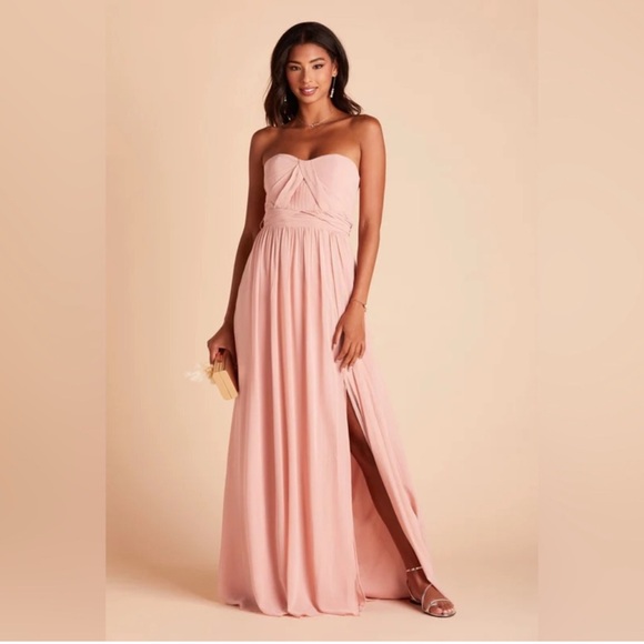Birdy Grey GRACE CONVERTIBLE DRESS Dusty Rose Small NWT NEW SLIT - Picture 1 of 5